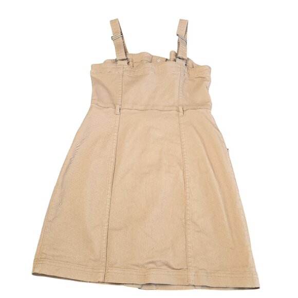 Divided Denim‎ Khaki Overall Button Dress  Size: S Excellent Used Condition - Picture 7 of 7